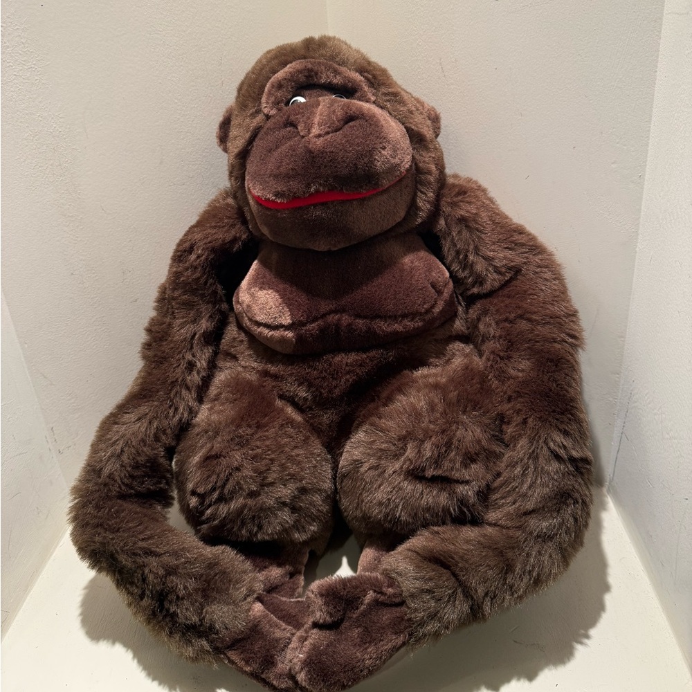 Realistic Gorilla Plush 16”+ by International Silver Co- wrap around arms